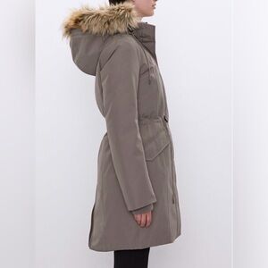Taupe Wilfred Aritzia Northstar Down Parka size L $378+tax